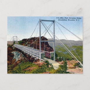 Ancienne carte postale - Pont à bascule élevé, NC,