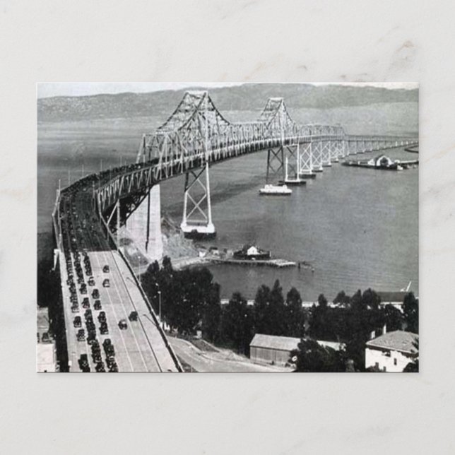 Ancienne carte postale - Pont Oakland Bay (Devant)