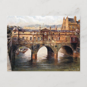 Ancienne carte postale - Pont Pulteney, Bain, Some