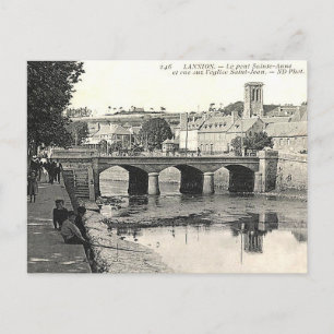 Ancienne carte postale - Pont Sainte-Anne, Lannion