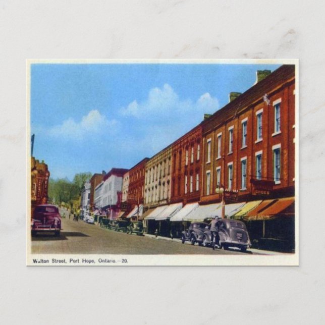 Ancienne carte postale - Port Hope, Ontario, Canad (Devant)