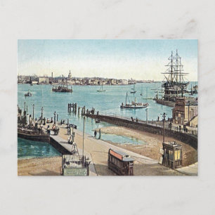 Ancienne carte postale - Port Portsmouth