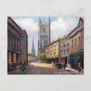 Ancienne carte postale - Porte en fer, Derby