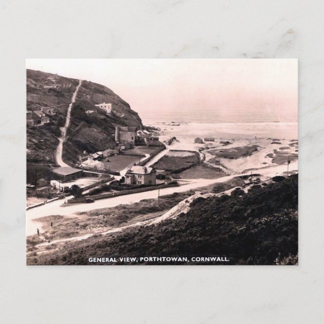 Ancienne carte postale - Porthtowan, Cornouailles (Devant)