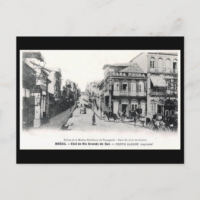 Ancienne carte postale - Porto Alegre, Brésil (Devant)