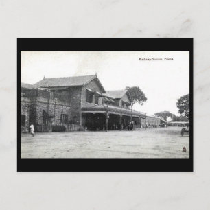Ancienne carte postale - Pune, Inde