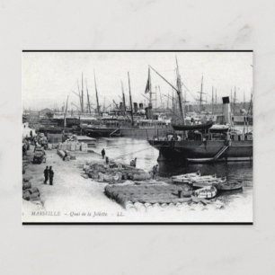 Ancienne carte postale - Quai de la Joliette, Mars