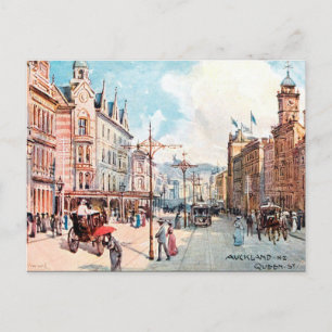 Ancienne carte postale - Queen Street, Auckland, N