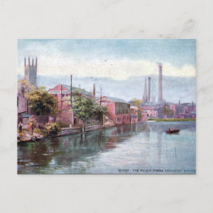 Ancienne carte postale - River Dergone, Derby
