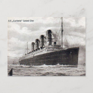 Ancienne carte postale - RMS Lusitania