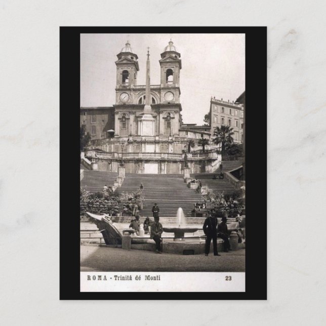 Ancienne Carte Postale - Rome, Place d'Espagne (Devant)