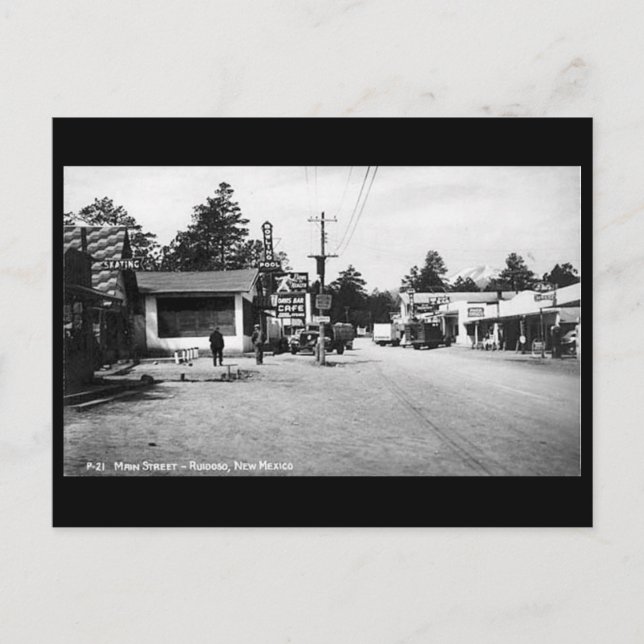 Ancienne carte postale - Ruidoso, Nouveau-Mexique, (Devant)