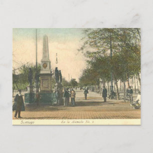 Ancienne carte postale - Santiago, Chili
