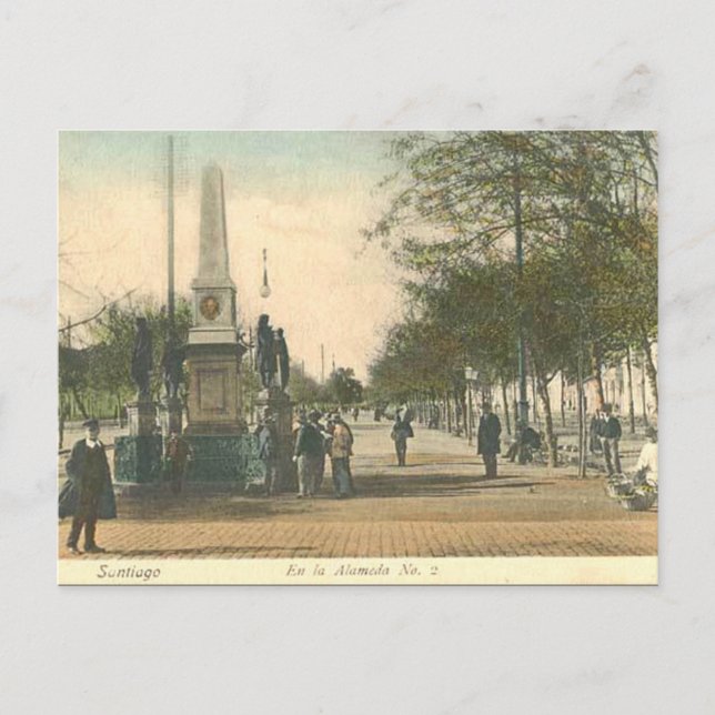 Ancienne carte postale - Santiago, Chili (Devant)