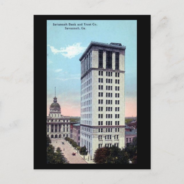 Ancienne carte postale - Savannah Bank and Trust C (Devant)