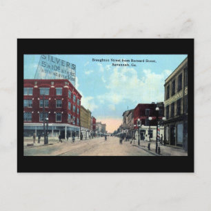 Ancienne carte postale - Savannah, Géorgie
