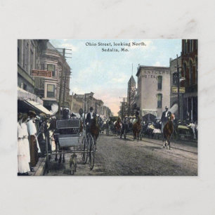 Ancienne carte postale - Sedalia, Missouri, USA