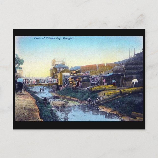 Ancienne carte postale - Shanghai, Chine. (Devant)