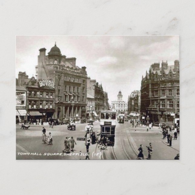 Ancienne carte postale - Sheffield, Yorkshire (Devant)