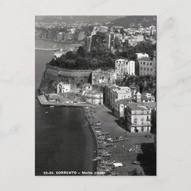 Ancienne carte postale - Sorrento, Italie (Devant)