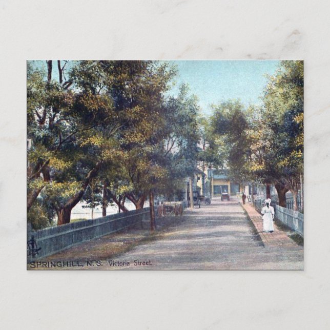 Ancienne carte postale - Springhill, Nouvelle-Écos (Devant)