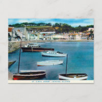 Ancienne carte postale - St Aubin, Jersey, Îles An