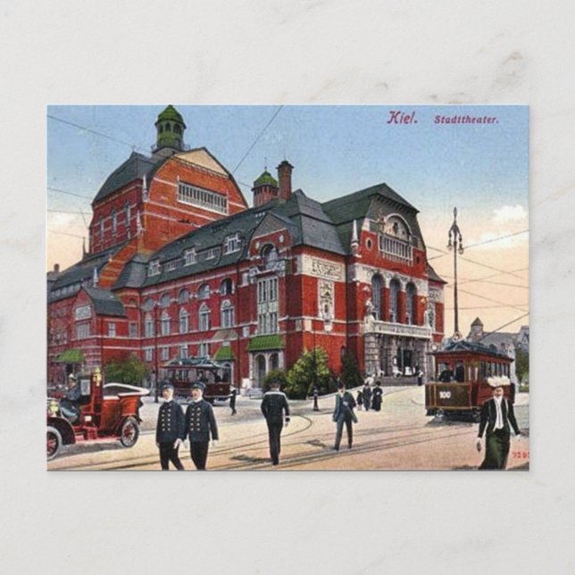 Ancienne carte postale - Stadttheater, Kiel, Allem (Devant)