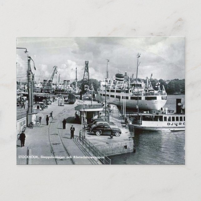 Ancienne carte postale - Stockholm, Suède (Devant)