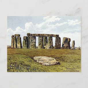 Ancienne carte postale - Stonehenge, Wiltshire