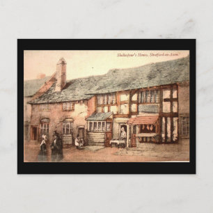 Ancienne carte postale - Stratford-upon-Avon, Shak