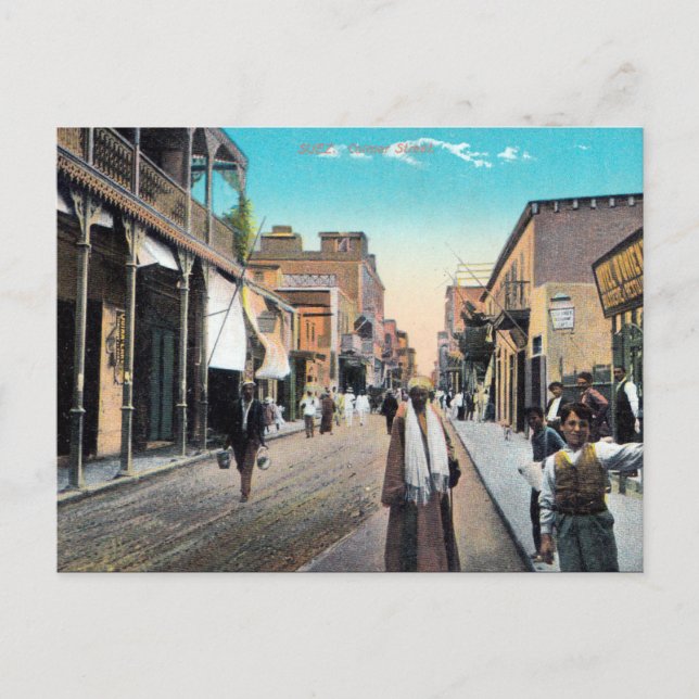 Ancienne carte postale - Suez, Egypte (Devant)