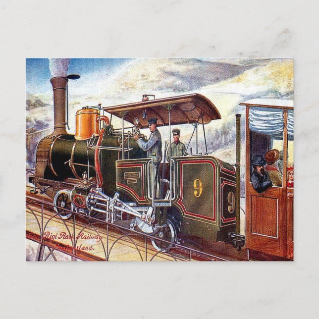 Ancienne carte postale - Suisse, Rigi Rack Railway (Devant)