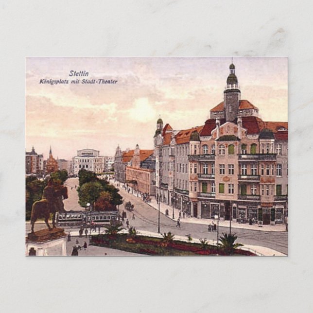 Ancienne carte postale - Szczecin, Pologne (Devant)