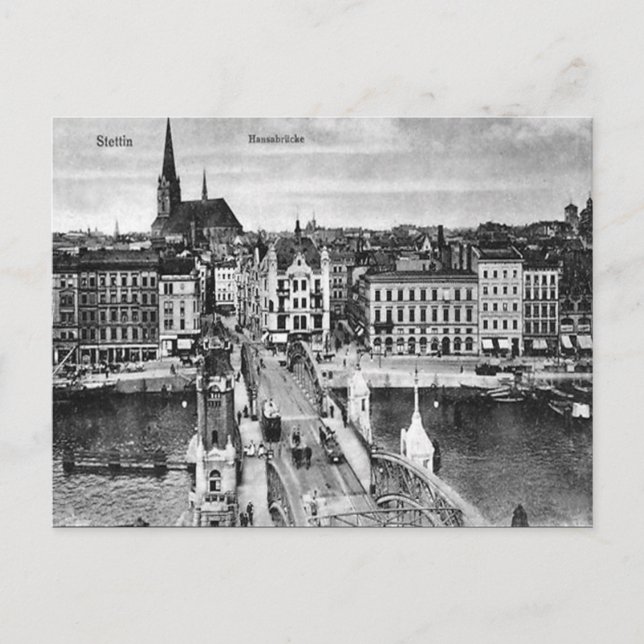 Ancienne carte postale - Szczecin/Stettin, Pologne (Devant)