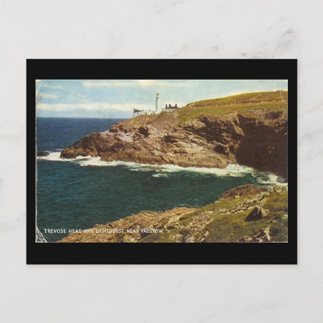 Ancienne carte postale - Tête de Trevose, Padstow, (Devant)