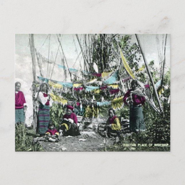 Ancienne carte postale - Tibet (Devant)