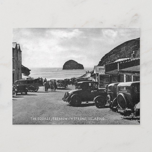 Ancienne carte postale - Trebarwith Strand, Cornwa (Devant)