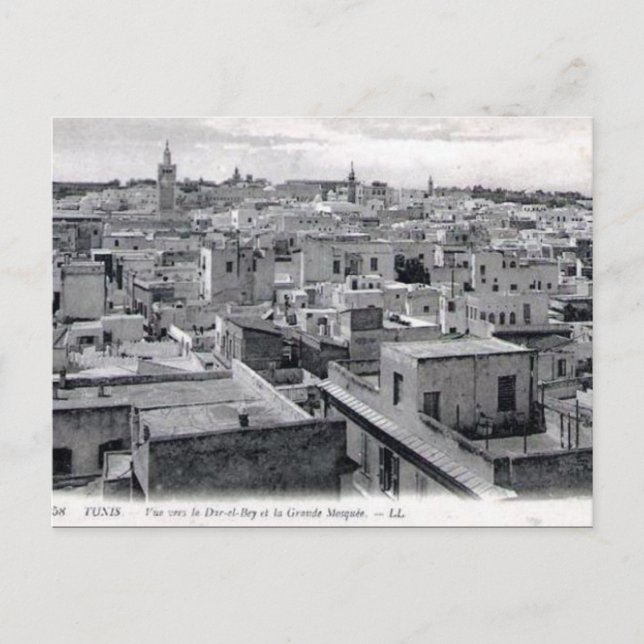 Ancienne carte postale - Tunis (Devant)