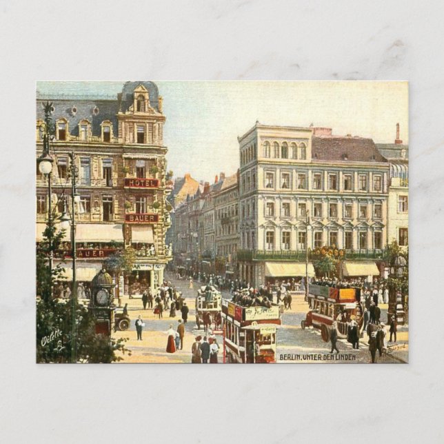 Ancienne carte postale - Unter den Linden, Berlin (Devant)