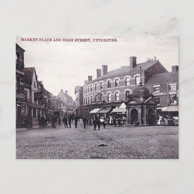 Ancienne carte postale - Uttoxeter, Staffordshire (Devant)
