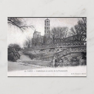 Ancienne carte postale - Uzès, Gard, France