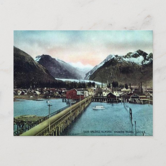 Ancienne carte postale - Valdez, Alaska, USA (Devant)
