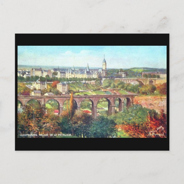 Ancienne carte postale - Vallée de la Petrusse, Lu (Devant)