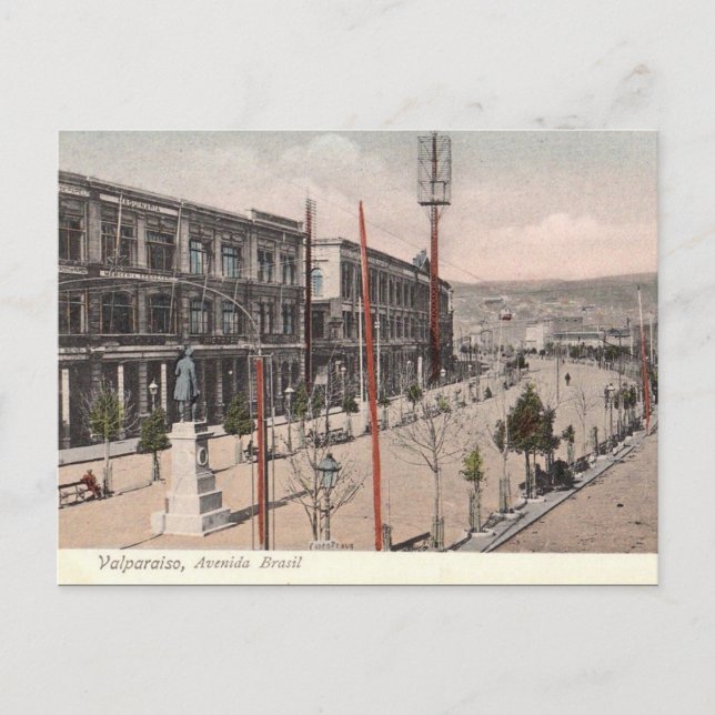 Ancienne carte postale - Valparaiso, Chili (Devant)