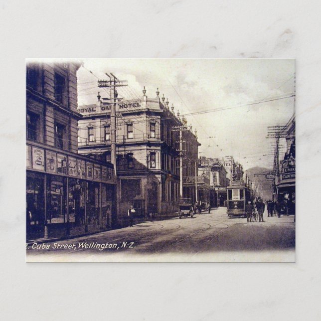 Ancienne carte postale - Wellington, Nouvelle-Zéla (Devant)