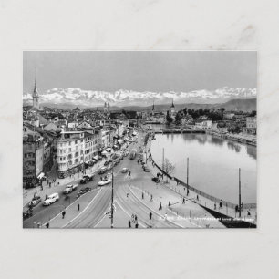 Ancienne carte postale - Zurich, Suisse