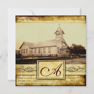 Ancienne église de campagne - Invitations au maria