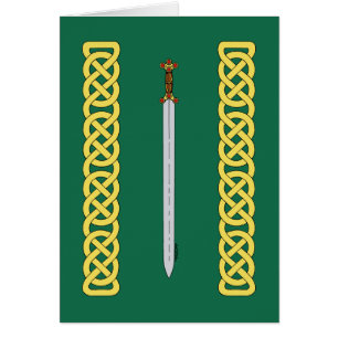 Ancienne épée celtique et réseau