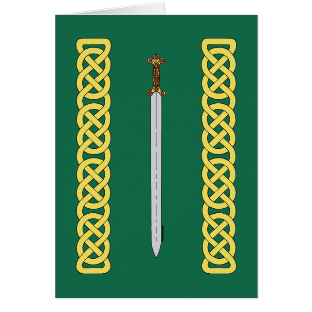 Ancienne épée celtique et réseau (Devant)