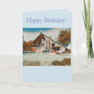 ANCIENNE GAILLE RUSTIQUE - CARTE D'ANNIVERSAIRE